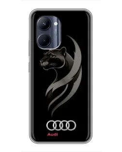 Чохол для Realme C33 з картинкою «Графіка — пантера та Audi»
