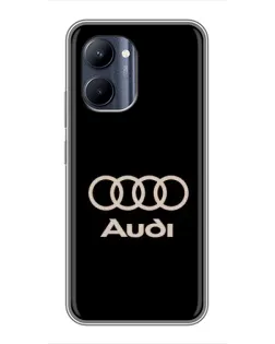 Чохол для Realme C33 з картинкою «Audi — золотий логотип»