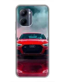 Чохол для Realme C33 з картинкою «Audi RS — червоний стиль»