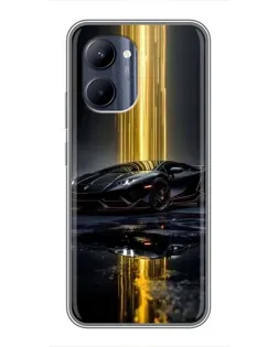 Чохол для Realme C33 з картинкою «Нічний Lamborghini драйв»