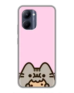 Чохол для Realme C33 з картинкою «Pusheen та печиво» Чохол для Realme C33 з картинкою «Pusheen та печиво»
