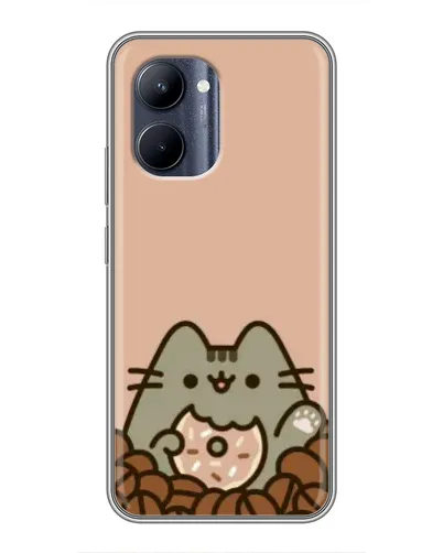 Чохол для Realme C33 з картинкою «Кавовий Пушин» Чохол для Realme C33 з картинкою «Кавовий Пушин»