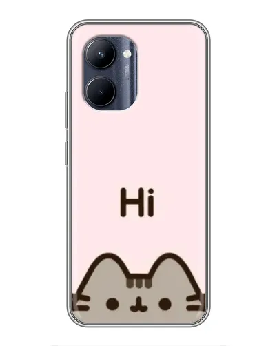 Чохол для Realme C33 з картинкою «Пушин каже Hi» Чохол для Realme C33 з картинкою «Пушин каже Hi»