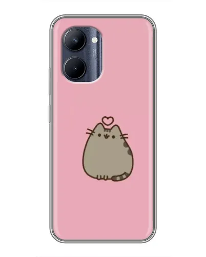 Чохол для Realme C33 з картинкою «Pusheen серце» Чохол для Realme C33 з картинкою «Pusheen серце»