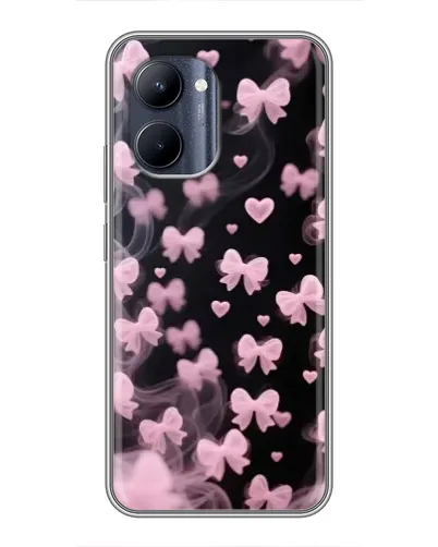 Чехол для Realme C33 с картинкой «Неоновое кружево»