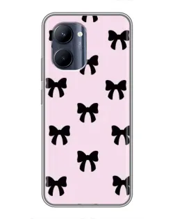 Чохол для Realme C33 з картинкою «Чорні банти Coquette»