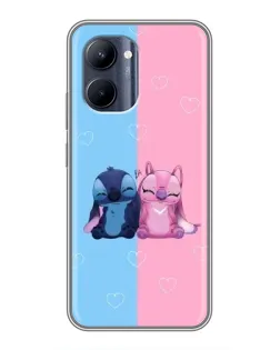 Чохол для Realme C33 з картинкою «Stitch та Angel Love»