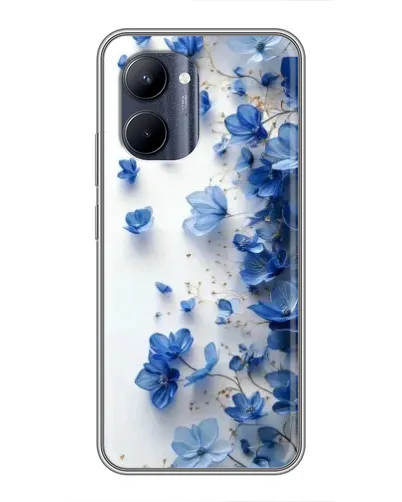 Чохол для Realme C33 з картинкою «Блакитний квітковий каскад» Чохол для Realme C33 з картинкою «Блакитний квітковий каскад»