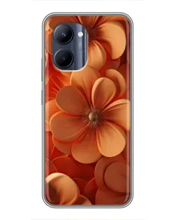 Чохол для Realme C33 з картинкою «Помаранчева макро квітка»