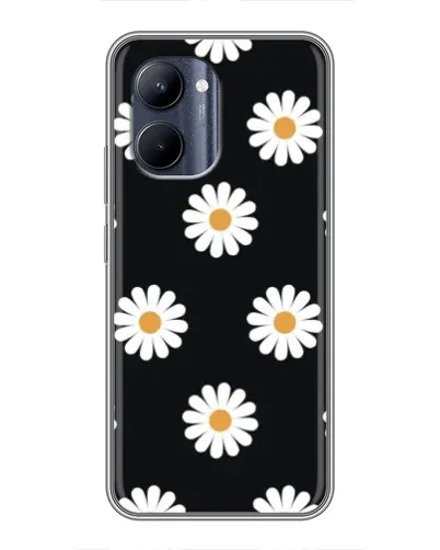 Чохол для Realme C33 з картинкою «Ромашки на чорному» Чохол для Realme C33 з картинкою «Ромашки на чорному»
