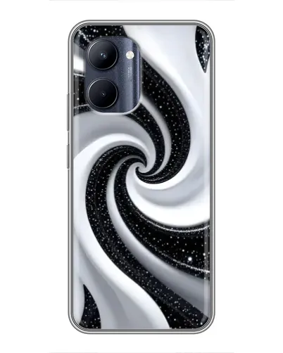 Чехол для Realme C33 с картинкой «Черно-белая спираль» Чехол для Realme C33 с картинкой «Черно-белая спираль»