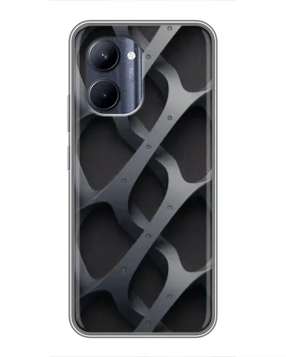 Чехол для Realme C33 с картинкой «Объемное серое плетение» Чехол для Realme C33 с картинкой «Объемное серое плетение»