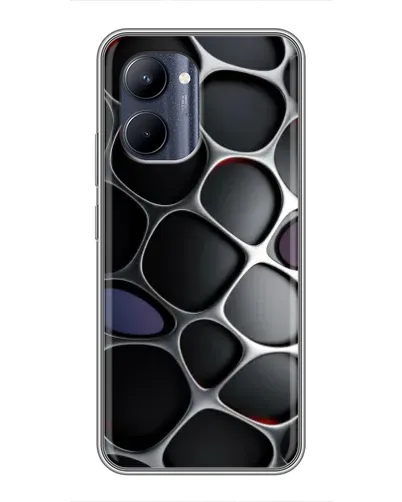Чехол для Realme C33 с картинкой «Объемная темная решетка» Чехол для Realme C33 с картинкой «Объемная темная решетка»