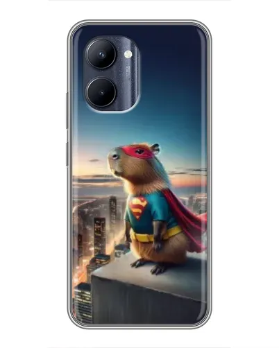 Чохол для Realme C33 з картинкою «Капі-мен супергерой»