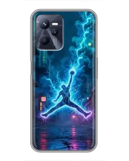 Чехол для Realme C35 с картинкой «Jordan Gold Jumpman» Чехол для Realme C35 с картинкой «Jordan Gold Jumpman»