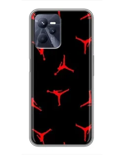 Чехол для Realme C35 с картинкой «Jordan Red Pattern» Чехол для Realme C35 с картинкой «Jordan Red Pattern»
