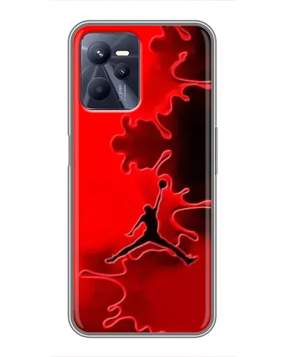 Чехол для Realme C35 с картинкой «Jordan Red Smoke»