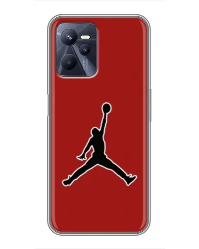Чехол для Realme C35 с картинкой «Jordan Red Back»