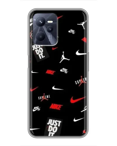 Чехол для Realme C35 с картинкой «Nike Mix Pattern»