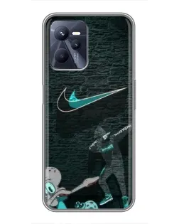 Чехол для Realme C35 с картинкой «Спортивный арт Nike» Чехол для Realme C35 с картинкой «Спортивный арт Nike»