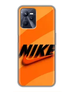 Чехол для Realme C35 с картинкой «Оранжевый драйв Nike» Чехол для Realme C35 с картинкой «Оранжевый драйв Nike»