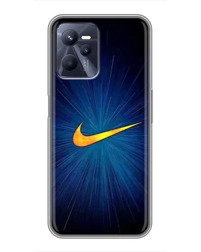 Чехол для Realme C35 с картинкой «Синий пульс Nike» Чехол для Realme C35 с картинкой «Синий пульс Nike»