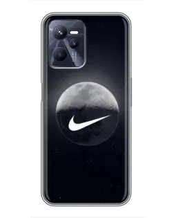 Чехол для Realme C35 с картинкой «Nike в стиле граффити»