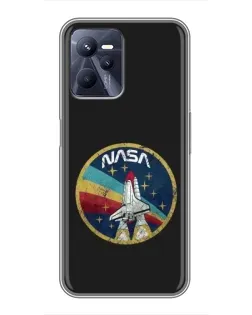 Чехол для Realme C35 с картинкой «NASA — эмблема миссии» Чехол для Realme C35 с картинкой «NASA — эмблема миссии»
