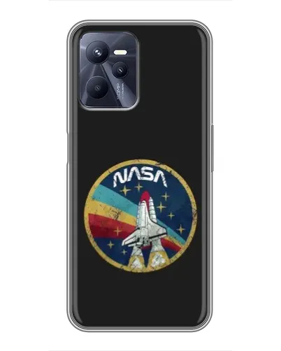 Чехол для Realme C35 с картинкой «NASA — эмблема миссии»