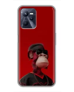 Чехол для Realme C35 с картинкой «Bored Ape в красном» Чехол для Realme C35 с картинкой «Bored Ape в красном»