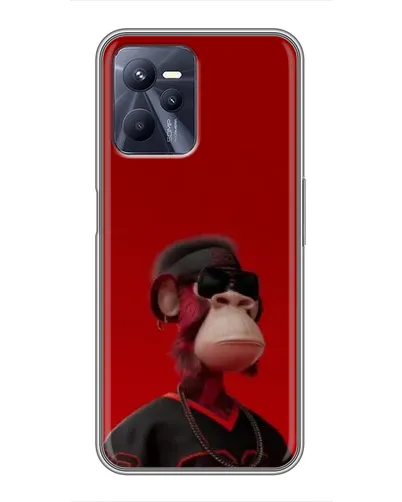 Чехол для Realme C35 с картинкой «Bored Ape в красном» Чехол для Realme C35 с картинкой «Bored Ape в красном»