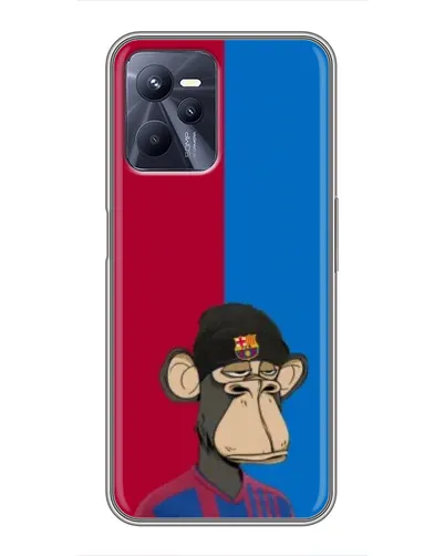 Чехол для Realme C35 с картинкой «Bored Ape — фанат Барсы» Чехол для Realme C35 с картинкой «Bored Ape — фанат Барсы»