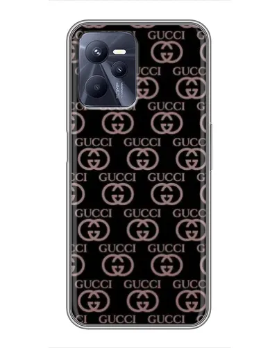 Чехол для Realme C35 с картинкой «Классическая монограмма Gucci»