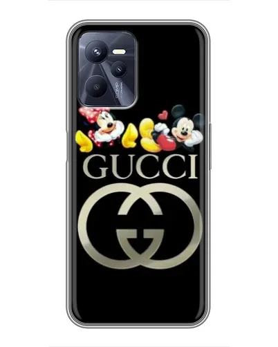 Чехол для Realme C35 с картинкой «Gucci — герои Disney»
