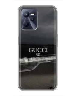 Чехол для Realme C35 с картинкой «Gucci — морской прибой»