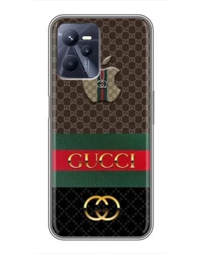 Чехол для Realme C35 с картинкой «Gucci — брендированный десерт»