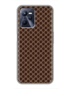 Чехол для Realme C35 с картинкой «Gucci — шоколадная сетка»