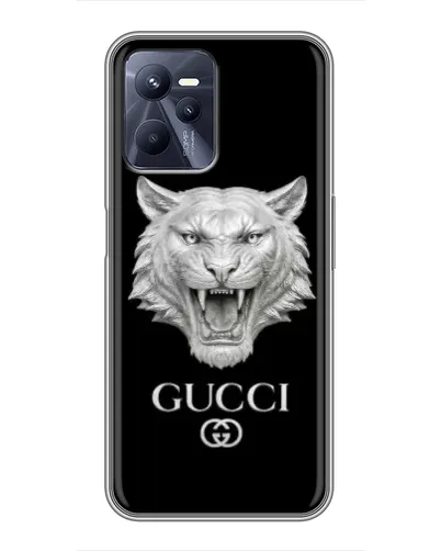 Чехол для Realme C35 с картинкой «Gucci — серебряный лев» Чехол для Realme C35 с картинкой «Gucci — серебряный лев»