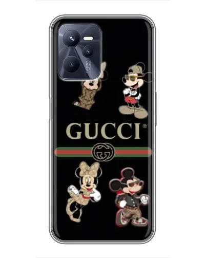 Чехол для Realme C35 с картинкой «Gucci — герои Disney и монограмма» Чехол для Realme C35 с картинкой «Gucci — герои Disney и монограмма»