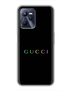 Чехол для Realme C35 с картинкой «Gucci — неоновый минимализм»
