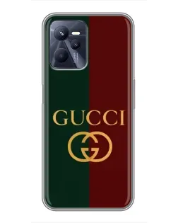 Чехол для Realme C35 с картинкой «Gucci — темно-зеленый градиент»