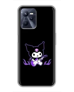 Чехол для Realme C35 с картинкой «Электрическая Kuromi»
