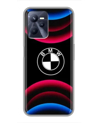 Чехол для Realme C35 с картинкой «Логотип BMW и неоновые дуги» Чехол для Realme C35 с картинкой «Логотип BMW и неоновые дуги»