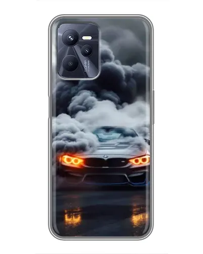 Чехол для Realme C35 с картинкой «BMW в дыму» Чехол для Realme C35 с картинкой «BMW в дыму»
