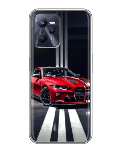 Чехол для Realme C35 с картинкой «Красная BMW на дороге» Чехол для Realme C35 с картинкой «Красная BMW на дороге»