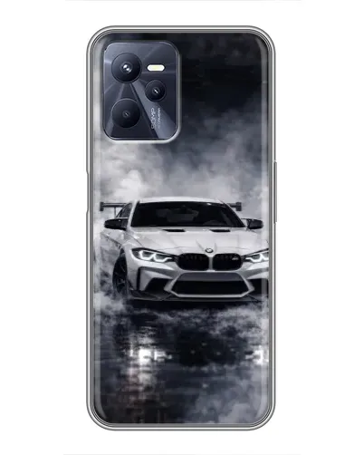 Чехол для Realme C35 с картинкой «BMW сквозь туман» Чехол для Realme C35 с картинкой «BMW сквозь туман»