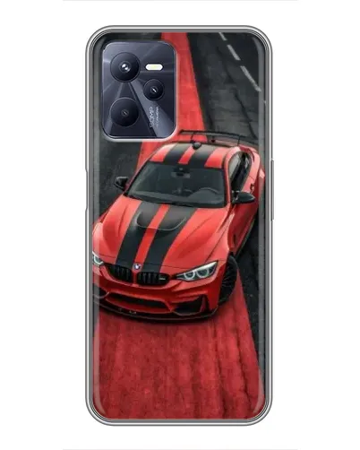 Чехол для Realme C35 с картинкой «BMW на красной дорожке» Чехол для Realme C35 с картинкой «BMW на красной дорожке»