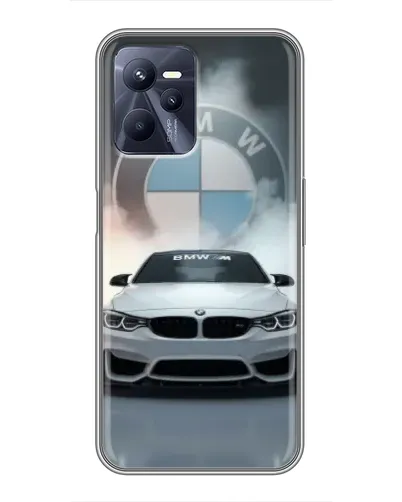 Чехол для Realme C35 с картинкой «BMW в белом дыму» Чехол для Realme C35 с картинкой «BMW в белом дыму»