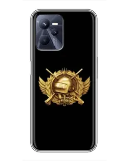 Чохол для Realme C35 з картинкою «PUBG — помаранчевий градієнт»