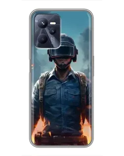 Чохол для Realme C35 з картинкою «PUBG — реалістичний герой»